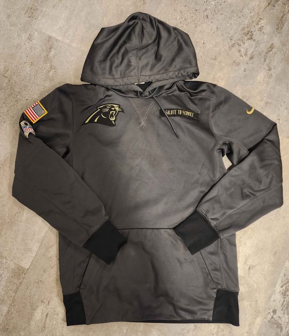 Nike Carolina Panthers Salute to Service Therma-Fit Hoodie Size S
